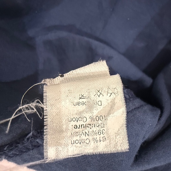 Madewell Navy Blue Lace Short Sleeve Blouse Top Scalloped Hem Size Small - Picture 11 of 16